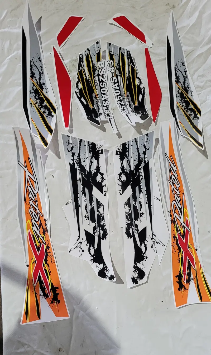St103 Sticker Set For Bs250as-43 250Cc Road Legal Quad Bike Atv 1