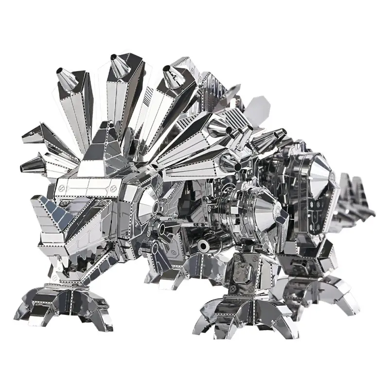 Stego The Dinosaur 3D Metal Model 1