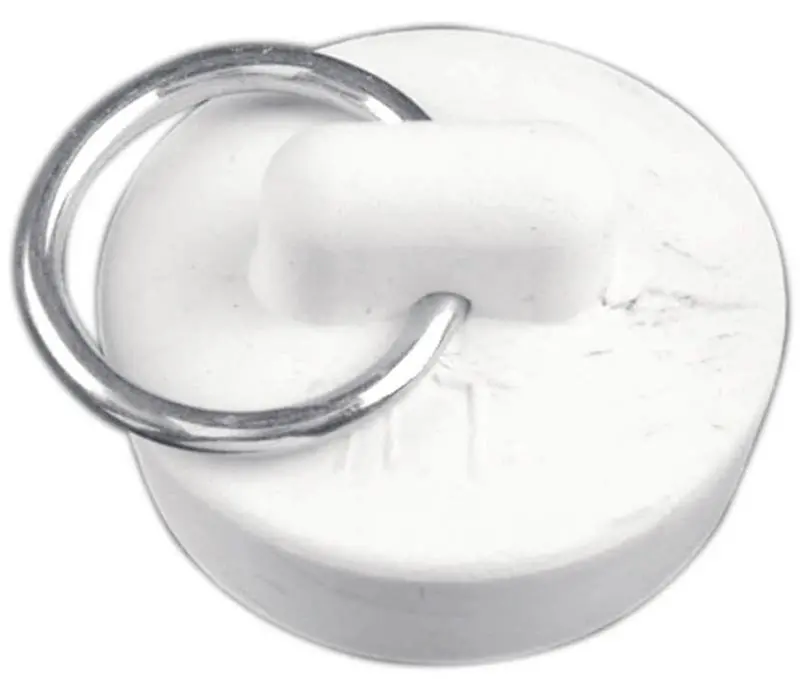 Stopper Drain Rubber 1-1-8 Wht 1