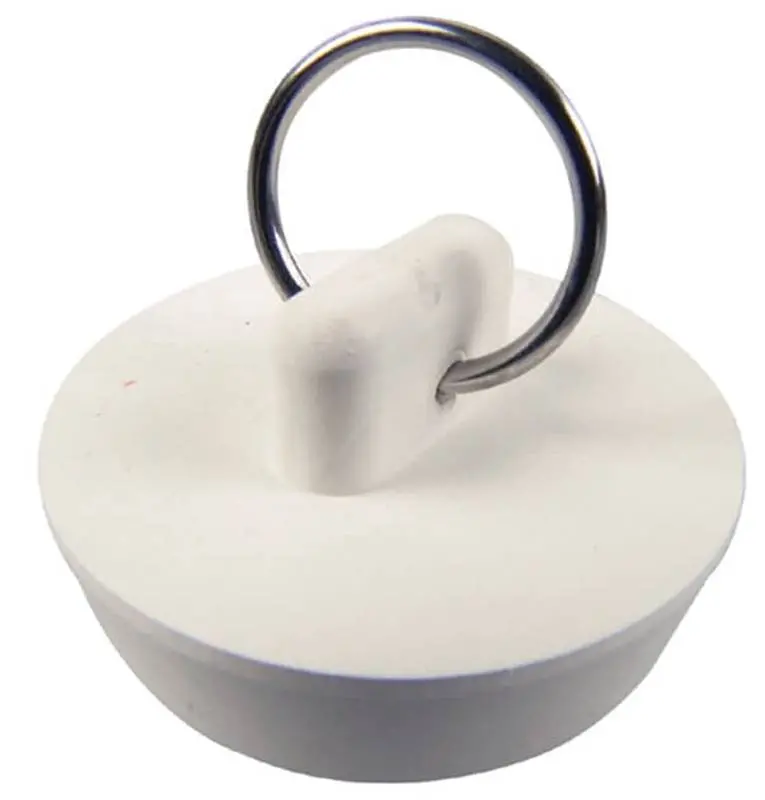 Stopper Drain Rubber 1-3-8 Wht 1