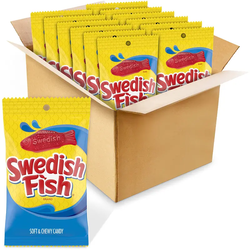 Swedish Fish Soft & Chewy Candy, 8 Oz Bags (Pack Of 12) 1