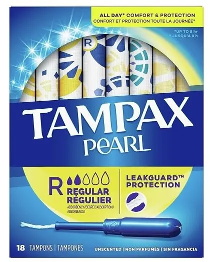 Tampax Pearl Reg Unscented Box 1