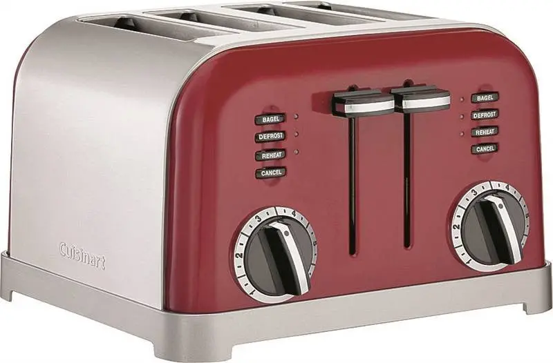 Toaster Elec 4Sl Red 120V 850W 1