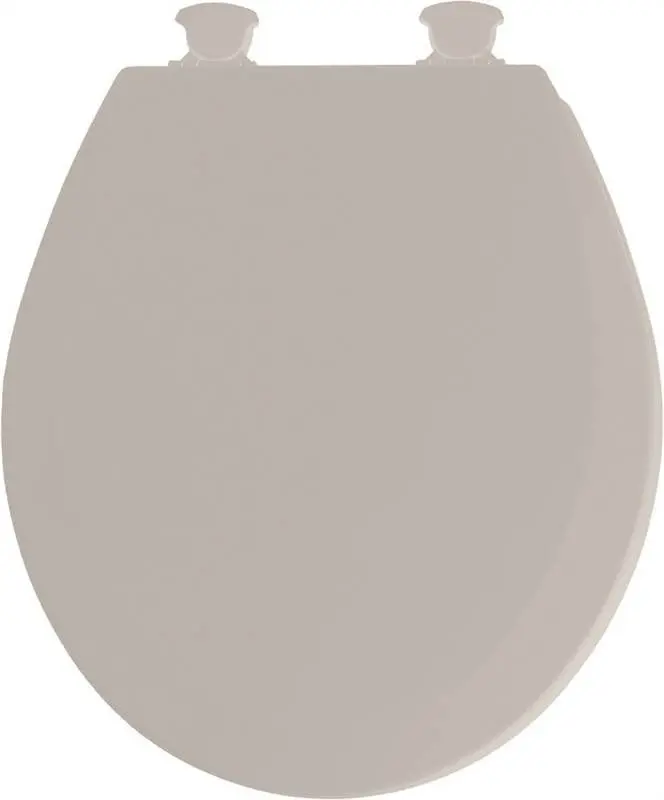 Toilet Seat Rnd Wood Silver 1