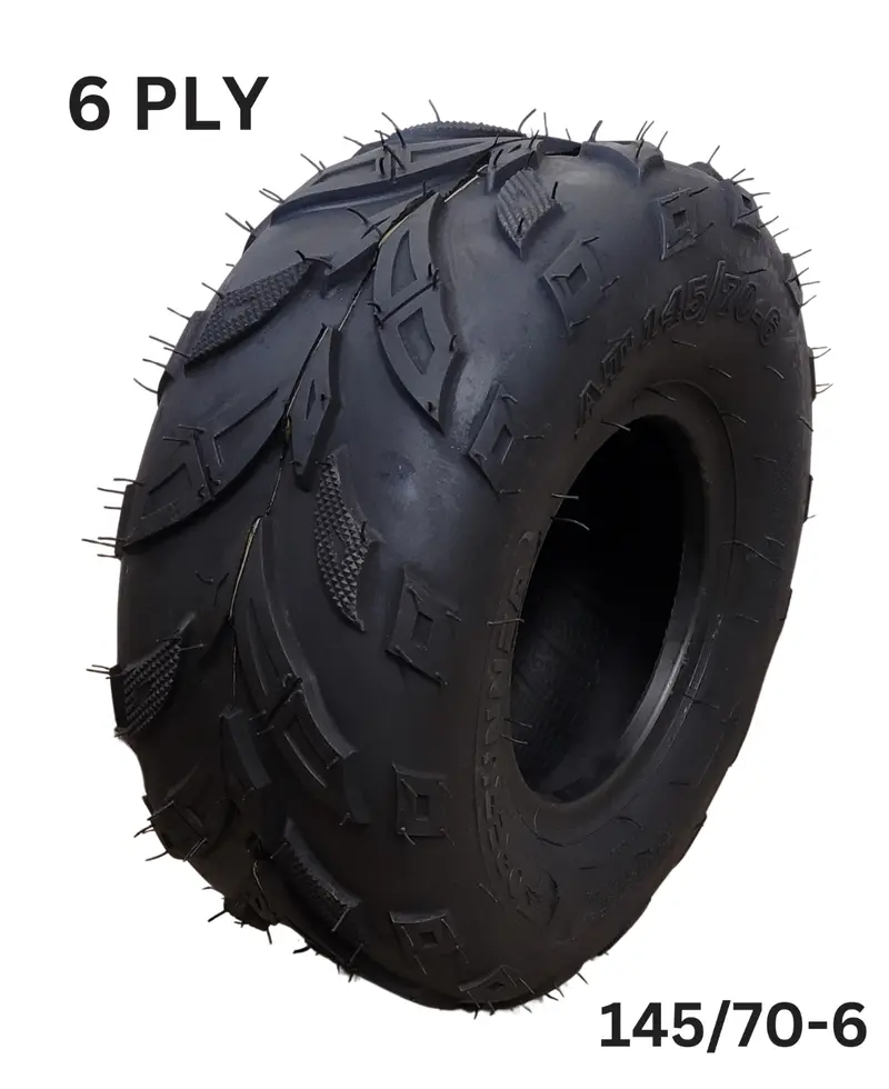 Tqu59 6Ply Tyre 145/70-6 For 50Cc / 90Cc / 110Cc Quad Bike 6" 1