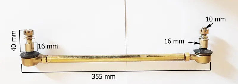 Tr025 Single Complete Track Tie Rod End Bashan Bs200au-11B 200Cc Quad Bike 1