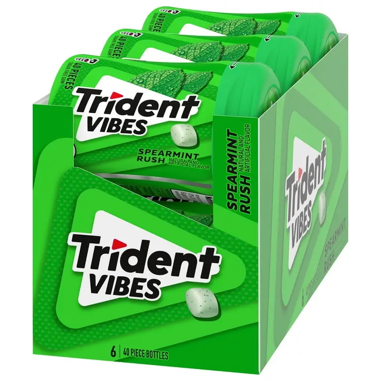 Trident Vibes Spearmint 40Pc Bottles 6Ct 1