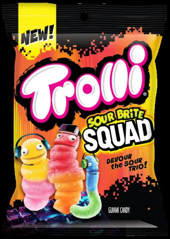 Trolli Sour Brite Squad Peg Bag 4.25 Oz 1
