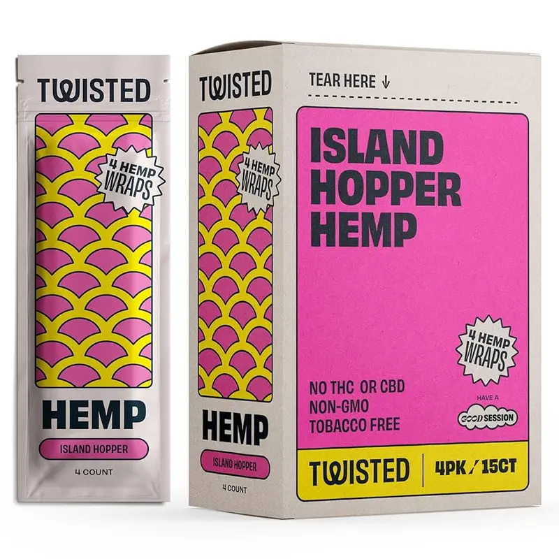 Twisted Hemp Wraps Island Hopper 60Ct 1