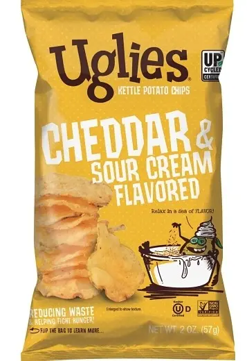 Uglies Kettle Cheddar Sour Cream Chips 2Oz 10Ct 1
