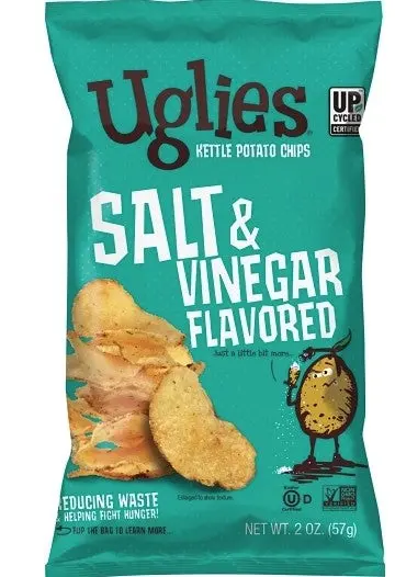 Uglies Kettle Salt & Vinegar Chips 2Oz 10Ct 1