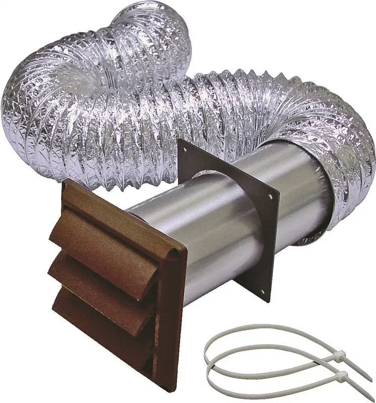 Vent Kit Dryer Plst 4Inx5ft Br 1