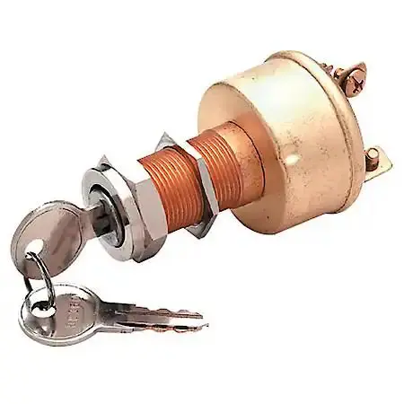 Vlm 11621 Valmar Brass Ignition Switch (12V, 15A, 3 Screws, 3 Position) 1