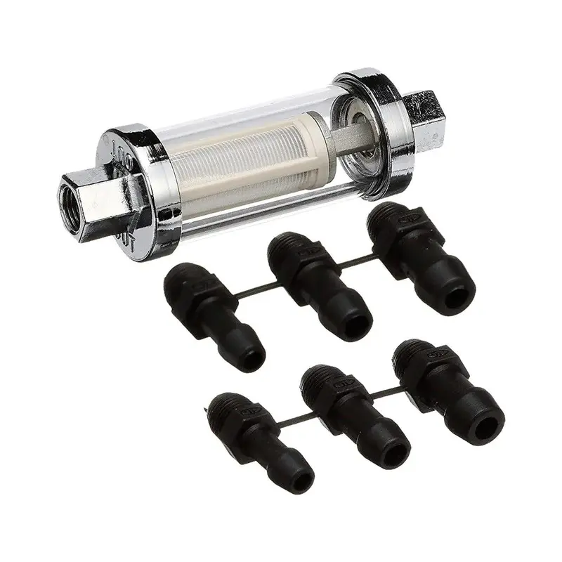 Vlm 20941 Valmar In-Line Fuel Filter (Clear, Fittings For 1/4, 5/16, 3/8) 1