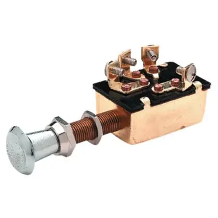 Vlm 50-11921 Valmar Heavy Duty Push-Pull 2 Circuit Switch (12V, 15A, 4 Screw, 3 Position) 1
