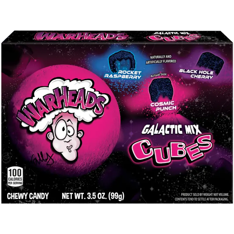 Warhead Galactic Cubes 3.5 Oz Theater Box - 12 Pack 1