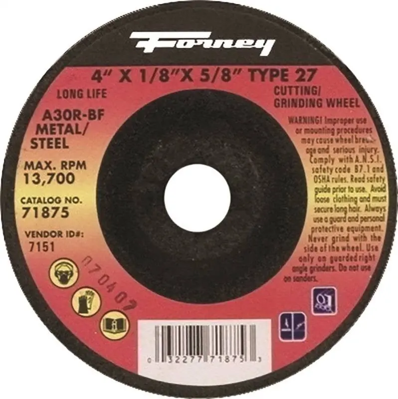 Wheel Grind Typ27 Mtl4x1-8X5-8 1