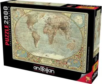 World Map 2000 Piece Puzzle 1