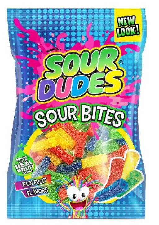World Sour Dude Bits Peg Bag 4 Oz 1