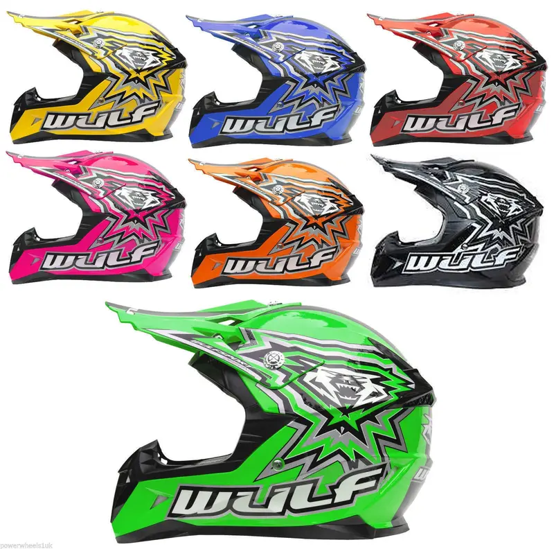 Wulfsport Cub Flite Extra / Kids Off Road Helmet / Various Colours 1