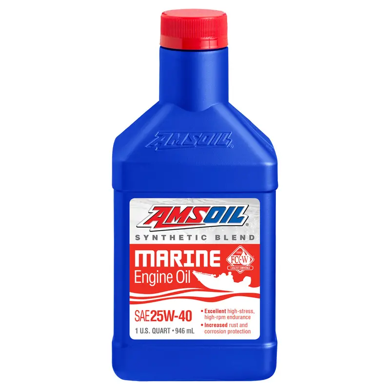 Xao Wcmqt | 25W40 Synthetic Blend Marine Engine Oil | 1 Us Quart 1