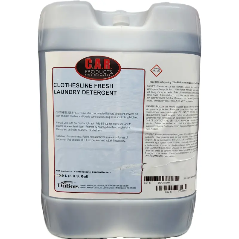 Xcp Ics-58005 Car Products Clothesline Fresh Ultra Concentrated Laundry Detergent (5 Gal) 1