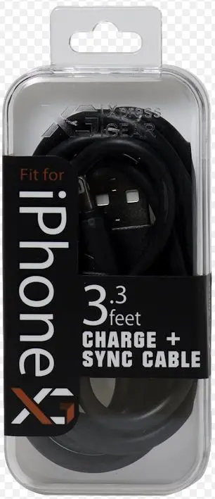 Xg Iphone Lightning Wall Charger Cable Black 6Ct 1