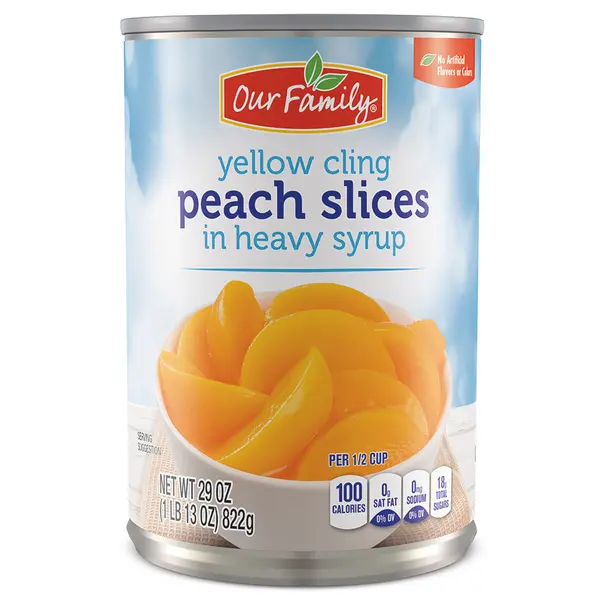 Yellow Cling Peaches In Juice 29 Oz 1