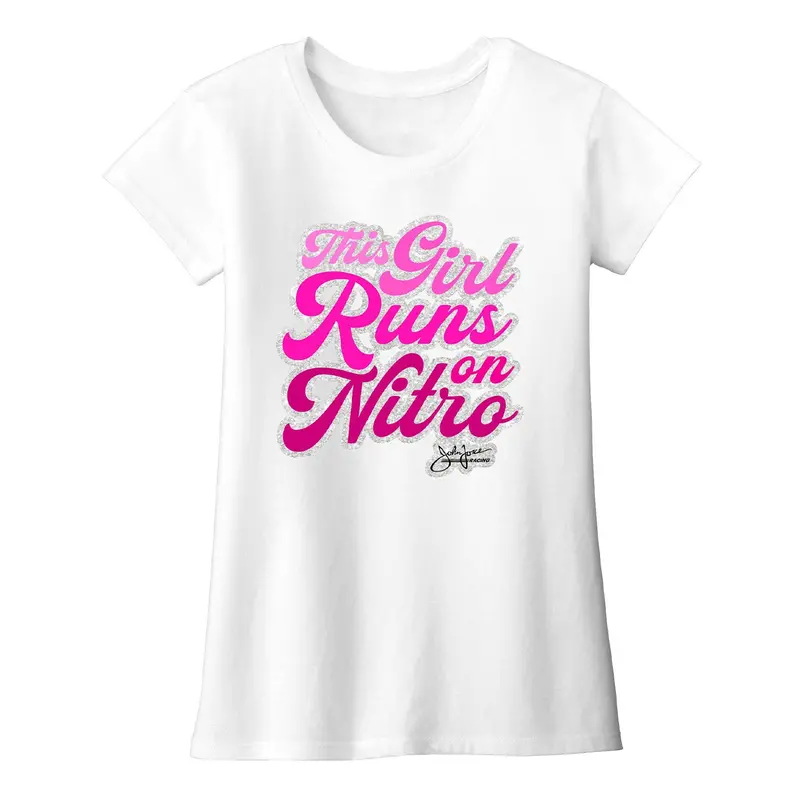 Youth This Girl Runs On Nitro T-Shirt 1