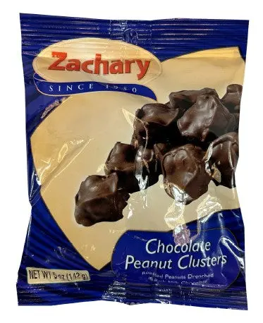 Zachary Chocolate Peanut Cluster Peg Bag 5 Oz 1
