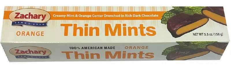 Zachary Orange Thin Mints Candy 5.5 Oz Each 1