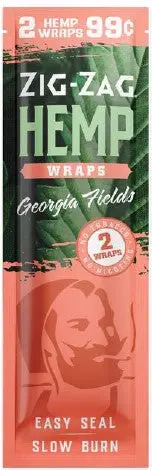 Zig Zag Hemp Wraps Georgia Fields (Pack Of 25) 1