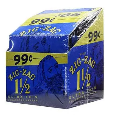 Zig Zag Rolling Papers Blue 1-1/2 (Pack Of 50) 1