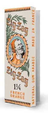 Zig Zag Rolling Papers French Orange Vintage 1-1/4 (Pack Of 24) 1