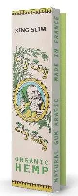 Zig Zag Rolling Papers Vintage Hemp King Size (Pack Of 24) 1
