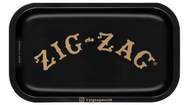 Zig Zag Rolling Tray Black Single-Serve 1