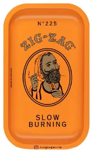 Zig Zag Rolling Tray Single-Serve Orange 1