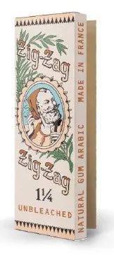 Zig Zag Vintage Unbleached 1-1/4 Rolling Papers (Pack Of 24) 1