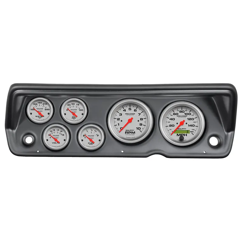 Autometer 7031-Ul Direct Fit Dash Kit; Abody/Duster/Demon/Dart 70-76; Tach/Mph/Fuel/Oilp/Wtmp/Volt 1