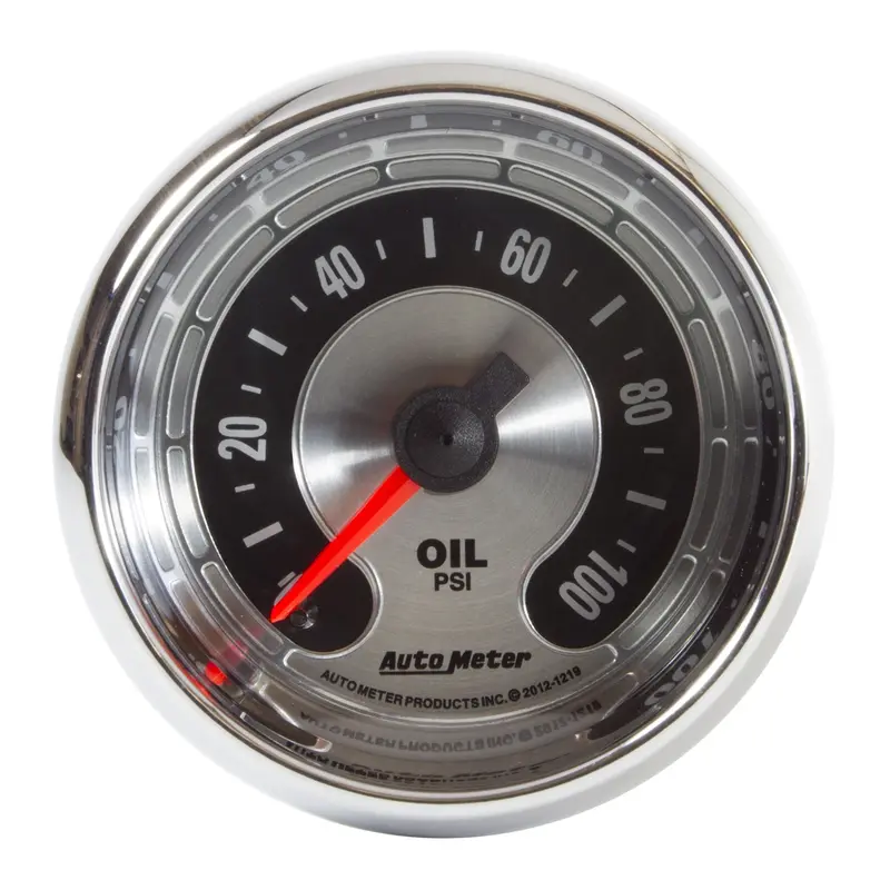 Autometer Mechanical Oil Pressure Gauge – 2-1/16 Inch Dial, 0–100 Psi, American Muscle Style 1