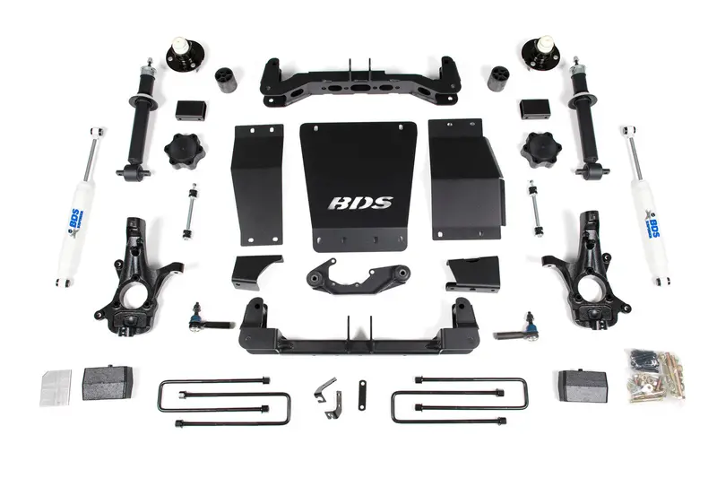 Bds Suspension 717H 4-Inch Lift Kit For 2014–2016 Gm 1500 4Wd – Aluminum/Stamped Construction 1