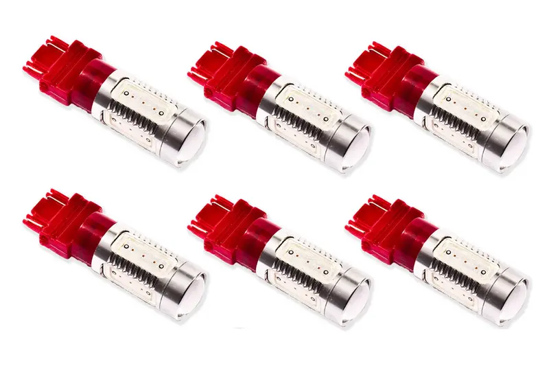 Diode Dynamics Hp11 Led 3157 Bulb Set – Red, 6-Pack 1