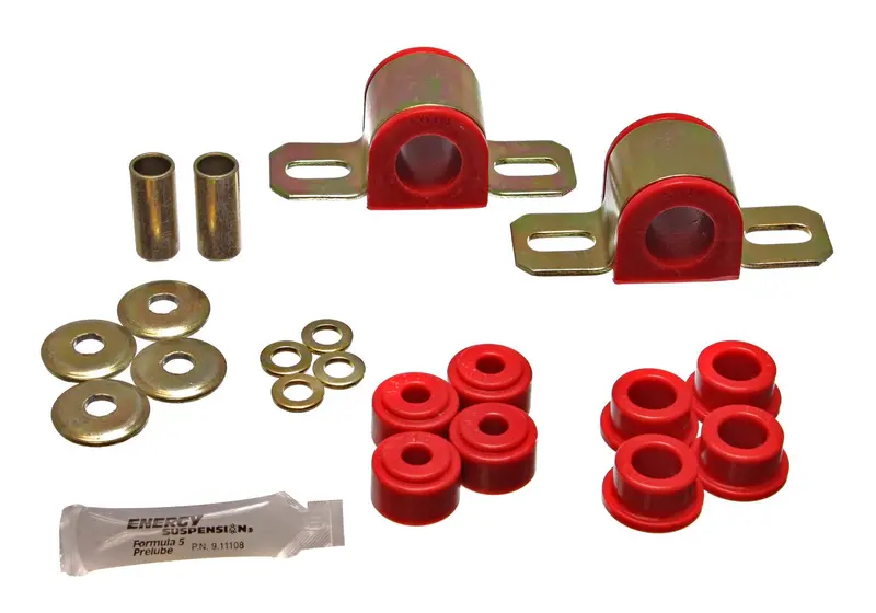 Energy Suspension 2.5105R Front Sway Bar Bushing Kit – 28Mm Diameter, Red Polyurethane For Precision Handling 1