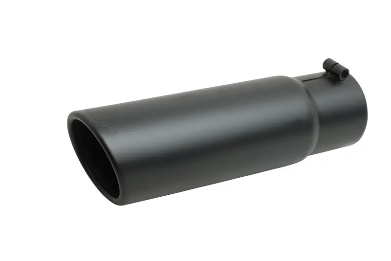 Gibson 500646-B Black Ceramic-Coated Exhaust Tip With Rolled Edge 1
