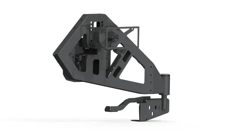 Road Armor 518Rtc0B Stealth Steel Rear Tire Carrier — Textured Black Finish 1