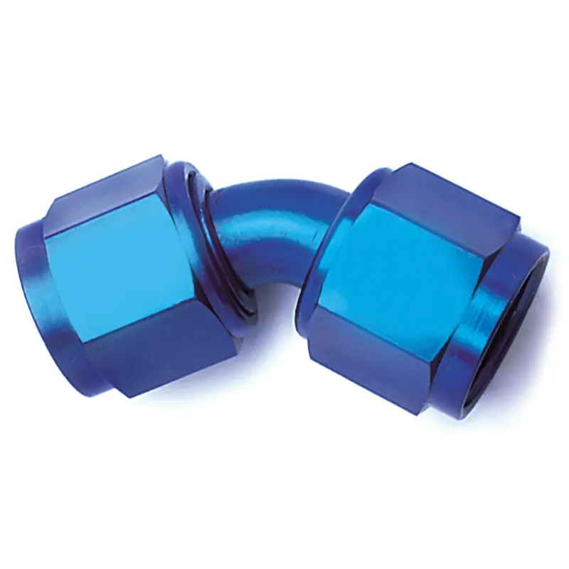 Speedfx -6An Swivel Fitting – 45° Anodized Aluminum, Blue Finish 1