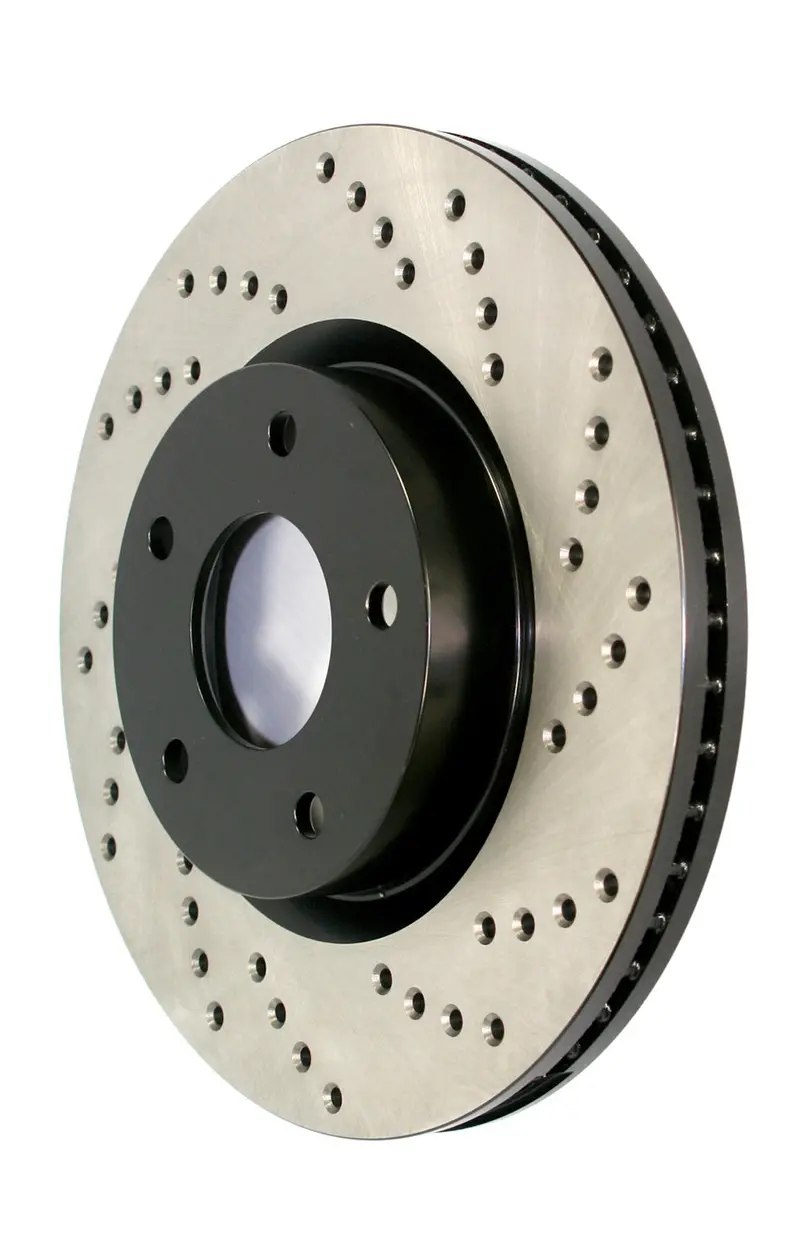 Stoptech Cryo-Treated Rear Left Brake Rotor – Cross-Drilled Sport Design (128.33047Cl) 1