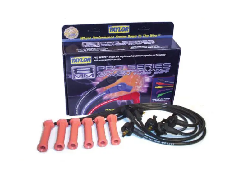 Taylor Cable 8Mm Spiro-Pro Ignition Wire Set – Custom-Fit, 6-Cylinder, Black 1