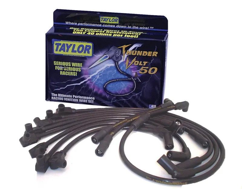 Taylor Cable Thundervolt 10.4 Spark Plug Wire Set – 98033 Custom Black Silicone Jacket 1