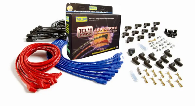 Taylor Spiro-Pro Ignition Wire Set – 10.4Mm Low-Resistance Cables With Spiral Wound Design 1